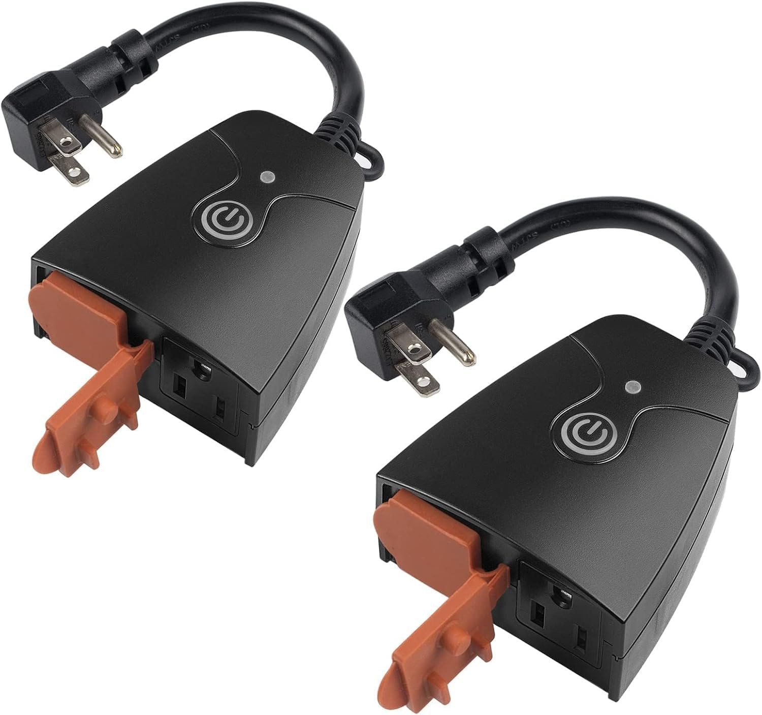 Outdoor Smart Plug, Wifi Heavy Duty 2 Outlet Timer, 2 Pack, 2.4Ghz | IP44 Weathe