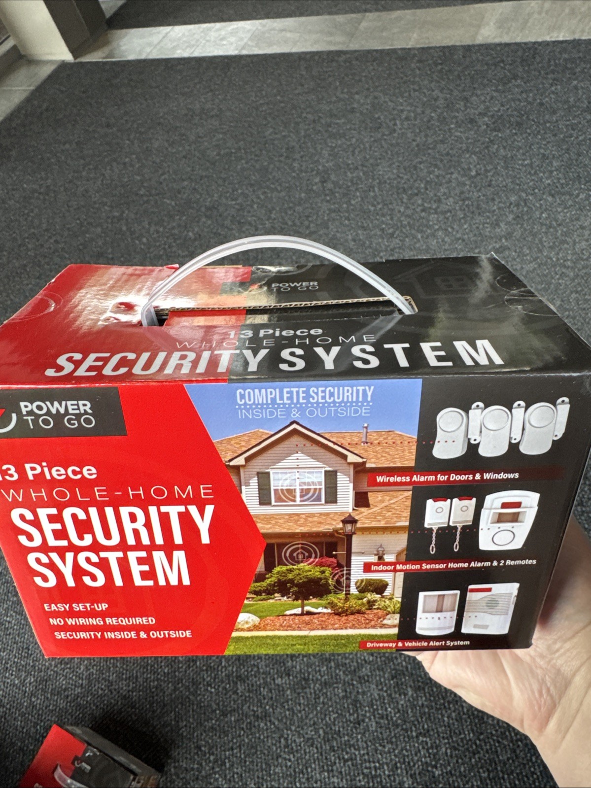 Security System Whole Home Protection by Action Products Power to Go 13 Piece