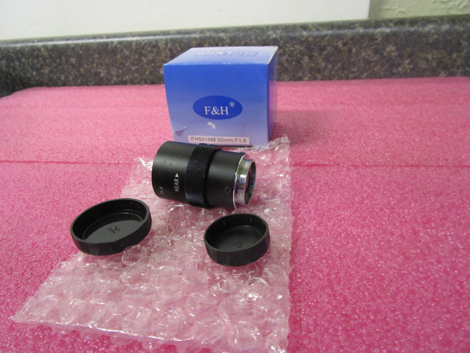 New! F&H FEIHUA CCTV Lens FH5018M 50MM F1.8 – In Original Box!