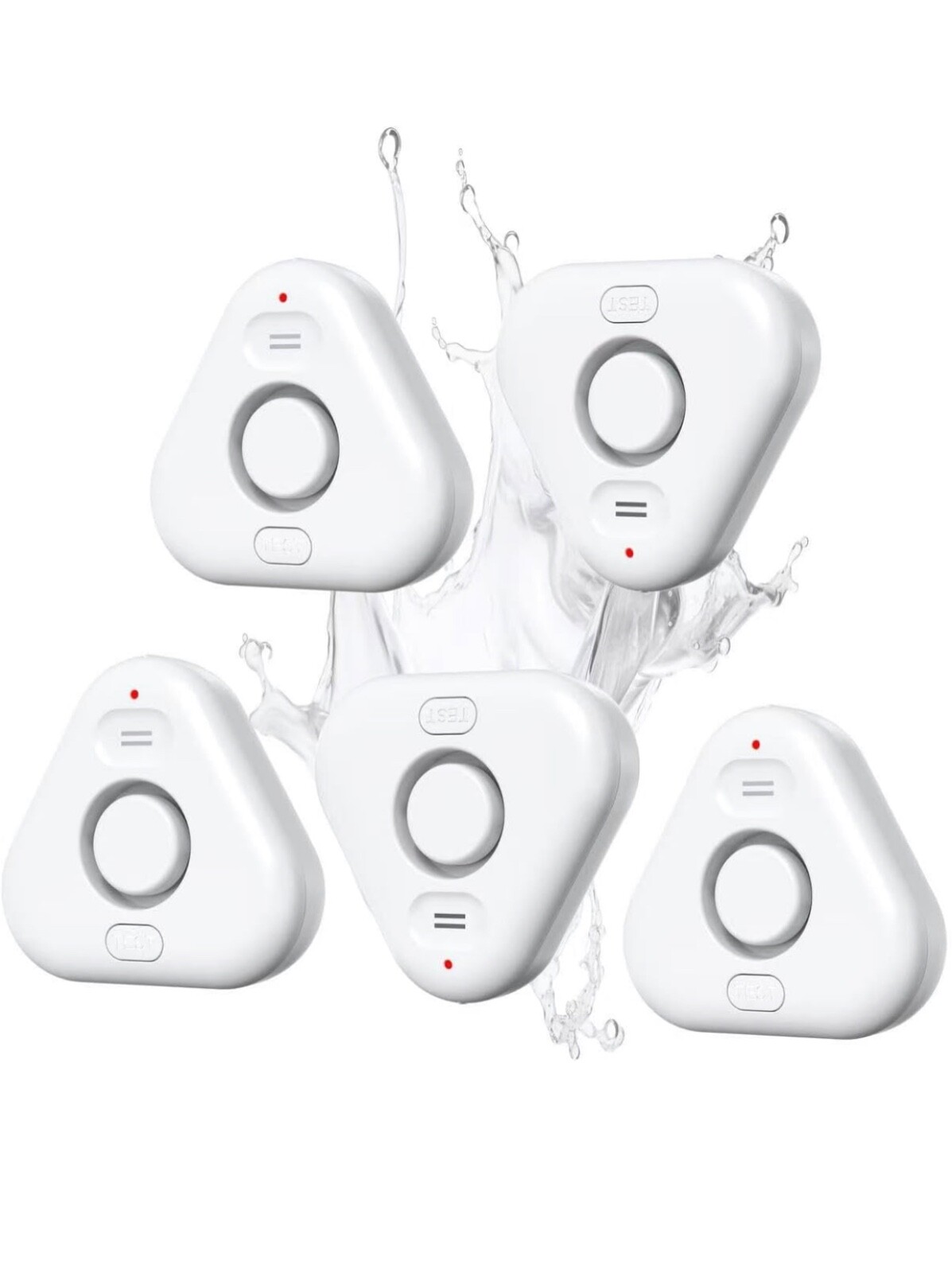 5+Pack+Water+Leak+Detectors+for+Home,+Stechro+4+Levels+Adjustable+Audio+0-120dB
