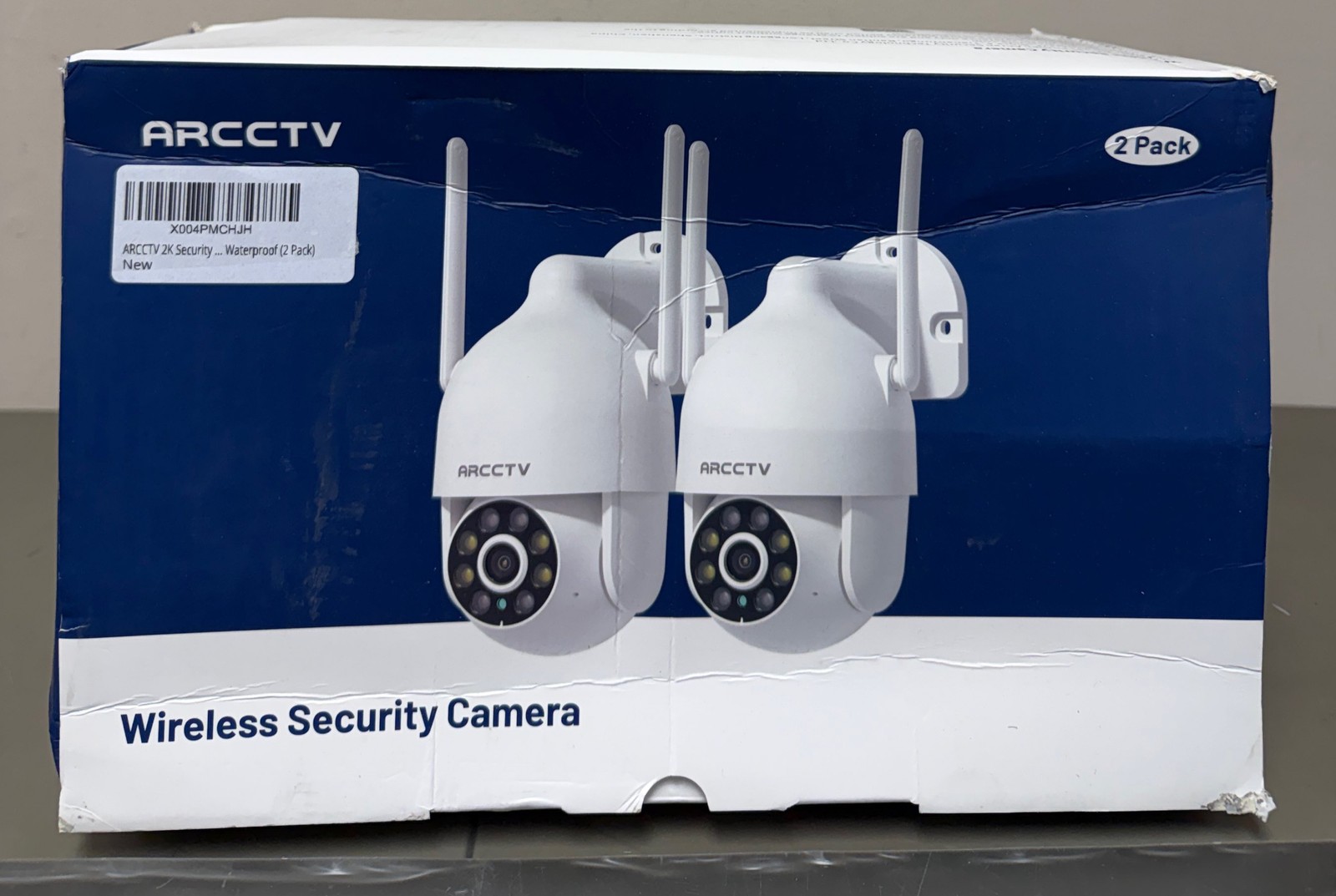 ARCCTV 2K Security Cameras Outdoor, 360°Pan-Tilt View 2.4G/5G WiFi Security Came