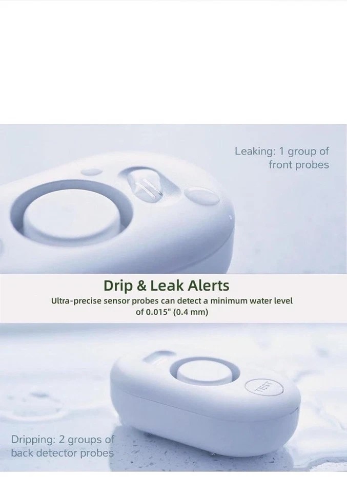 Water Leak Detectors for Home,Water Sensor Alarm WD60 (5 Pack) Alarm Volume100db