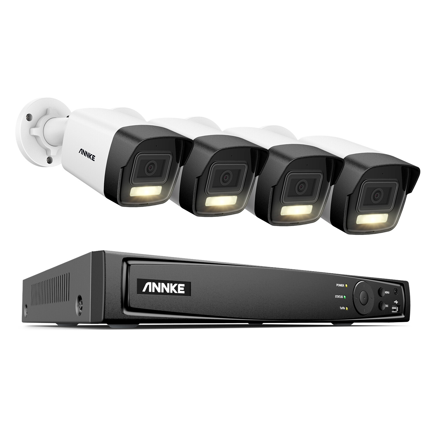 ANNKE 12MP 16CH NVR Audio POE 5MP Security IP Camera System Outdoor Color CCTV