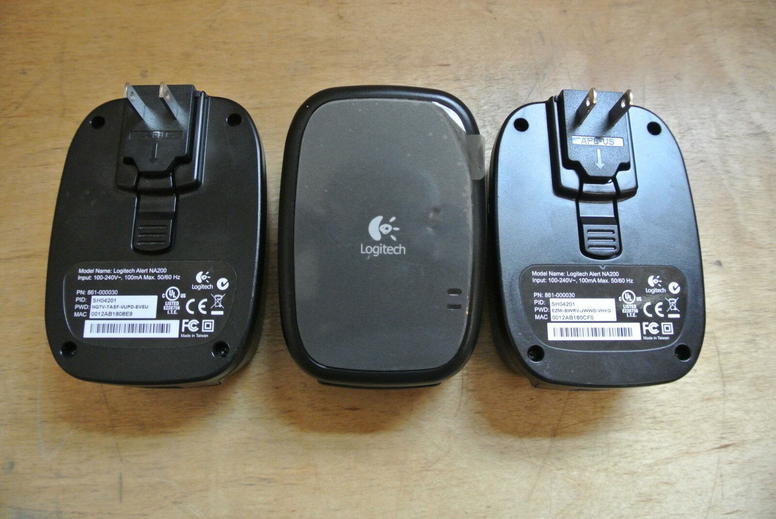 LOT OF 3 LOGITECH NA200 POWERLINE/HOMEPLUG NETWORK ADAPTER FOR ALERT CAMERA’S