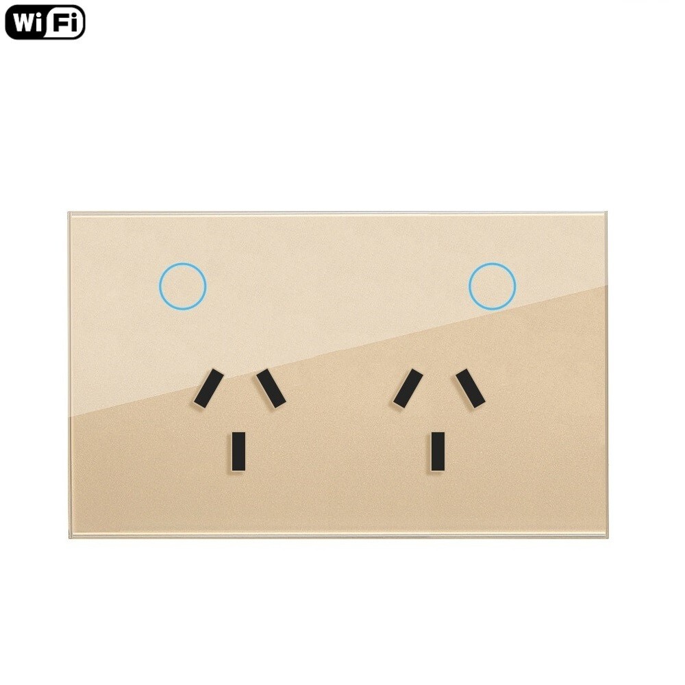 Australian Smart Home Devices WiFi Double Power Point Wall Socket 2 Gang GPOs