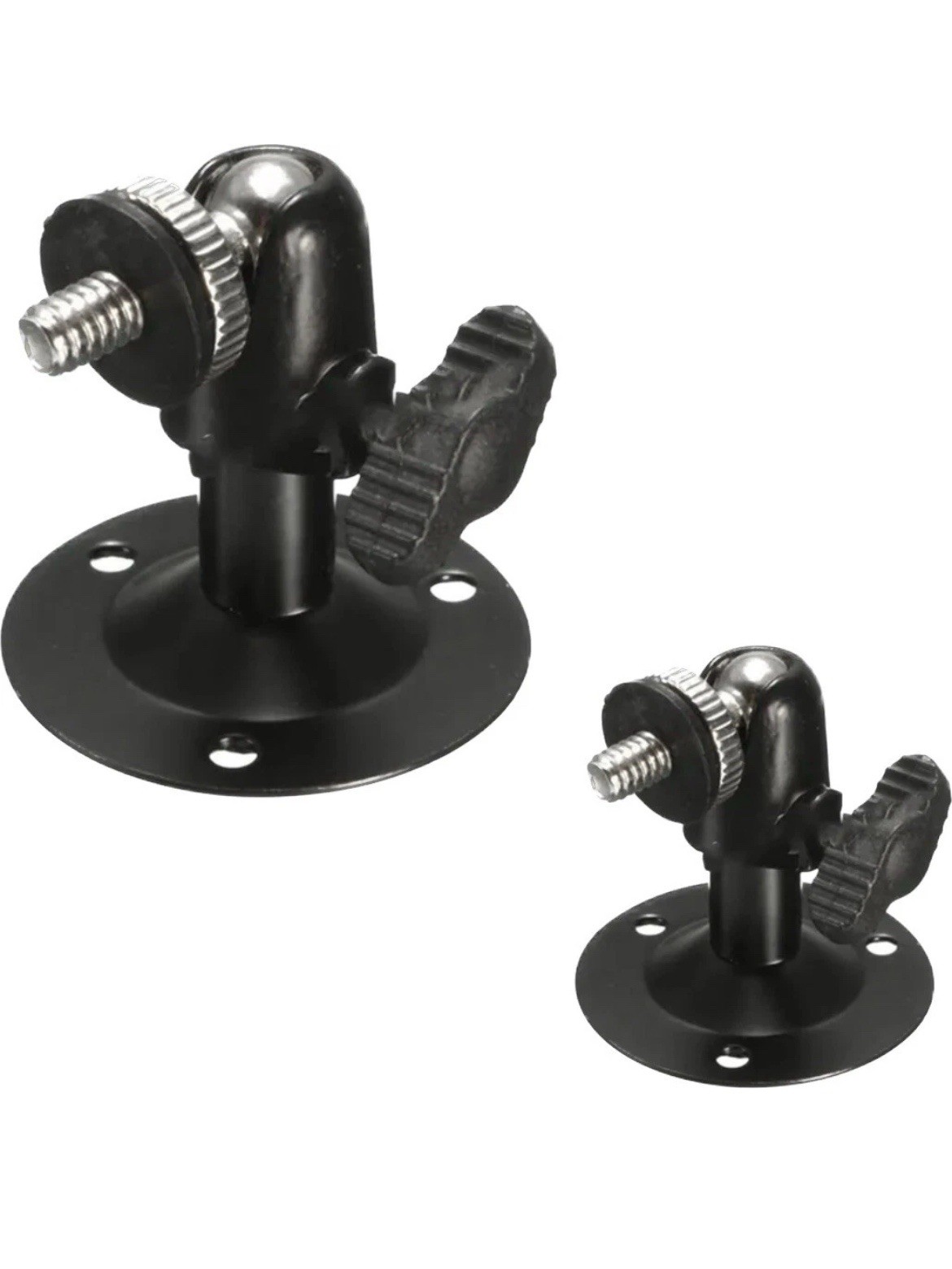 2x Black Wall Ceiling Metal Mount Bracket Stand Holder For CCTV Security Camera