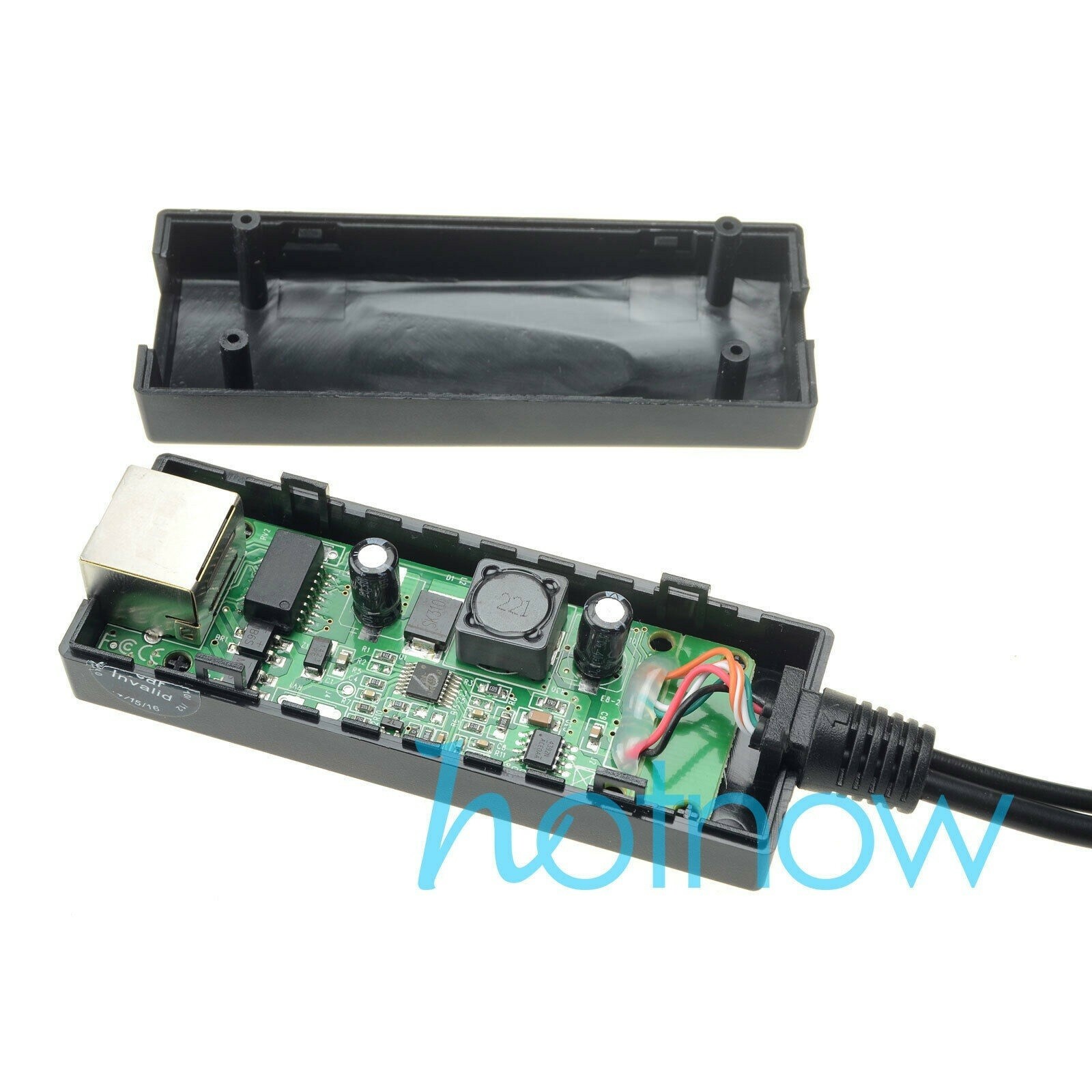 Active PoE Splitter Power Over Ethernet 48V to 12V 2A For IEEE802.3af 15.4W US