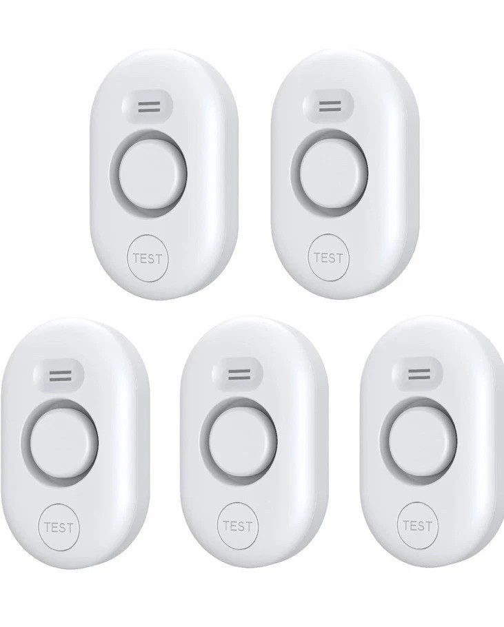 Water Leak Detectors for Home,Water Sensor Alarm WD60 (5 Pack) Alarm Volume100db
