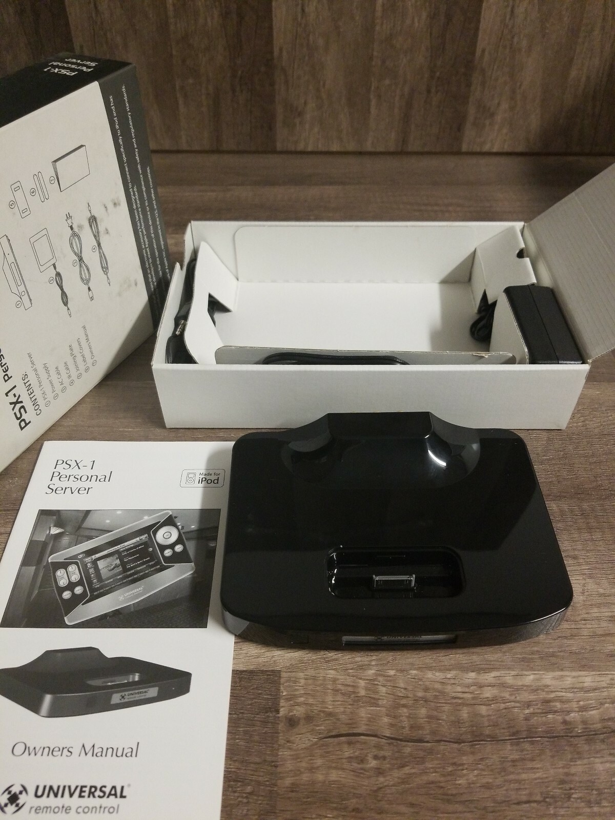 Universal Remote Control PSX-1 Personal Audio/Video Server iPod Dock NEW