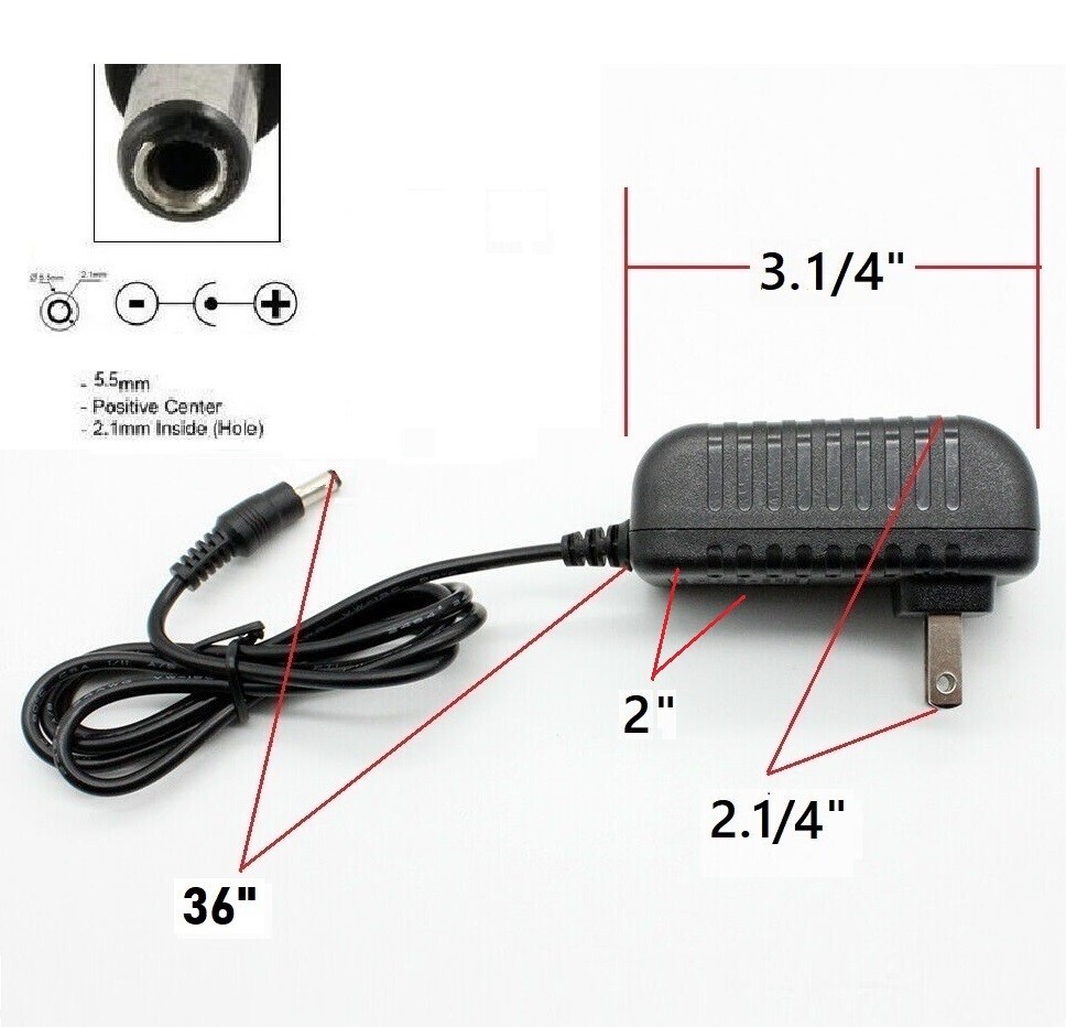 16V 2A 2000mA AC/DC 110-240V Converter Adapter Wall Charger Power Supply Mains