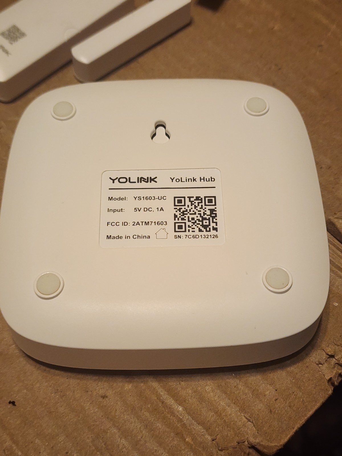 YOLINK Smart Door Sensor Starter Kit Set: 2 Door Sensors & 1 Hub YS1603-UC