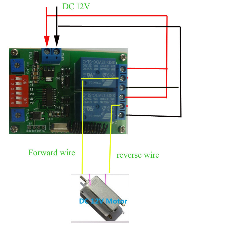 8 CH Multi-Function Design DC 12V RF ASK Wireless Remote Controller Delay Kits