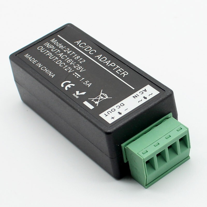 AC to DC power converter Adapter AC16V-28V input to DC12V output AC24V to DC12V