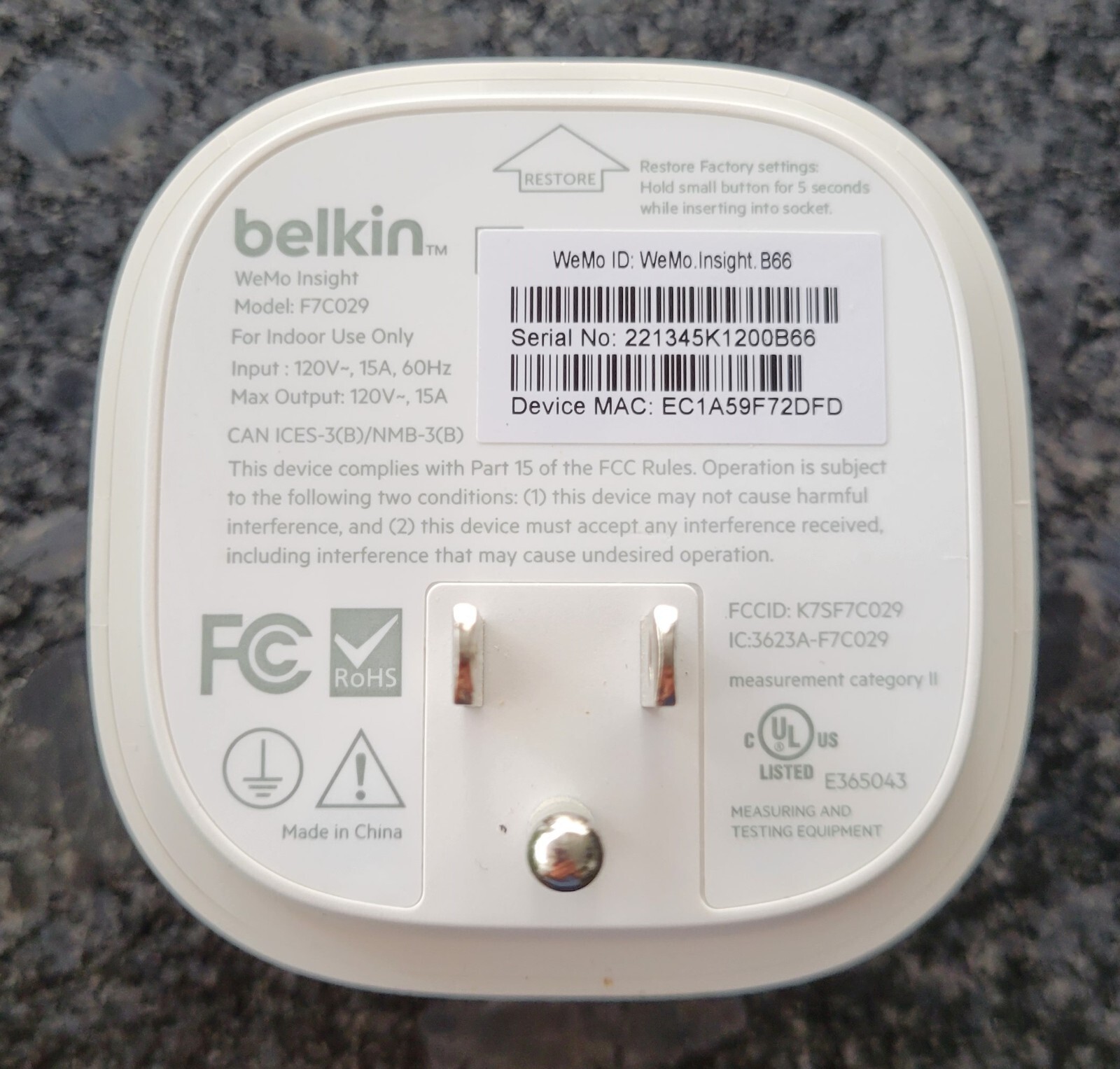 Belkin WeMo Insight Switch – Smart switch with Android/IOS