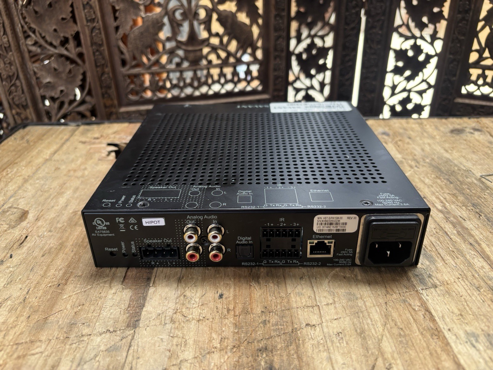 Savant HST-SIPA1SM-00 Rev 12 Savant Audio Amplifier