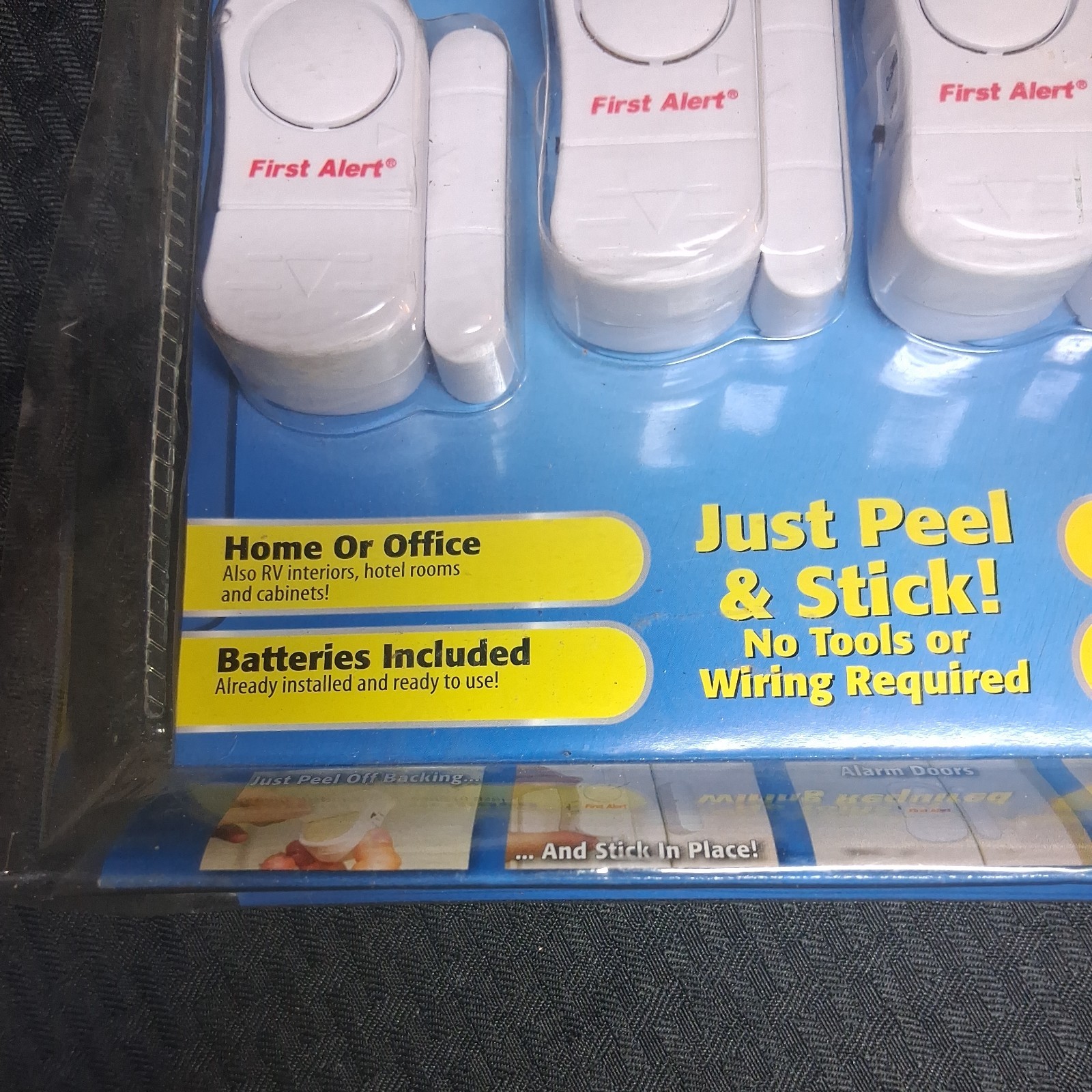 First Alert Instantly Alarm 4 Windows or Doors Peel & Stick SKU 2716