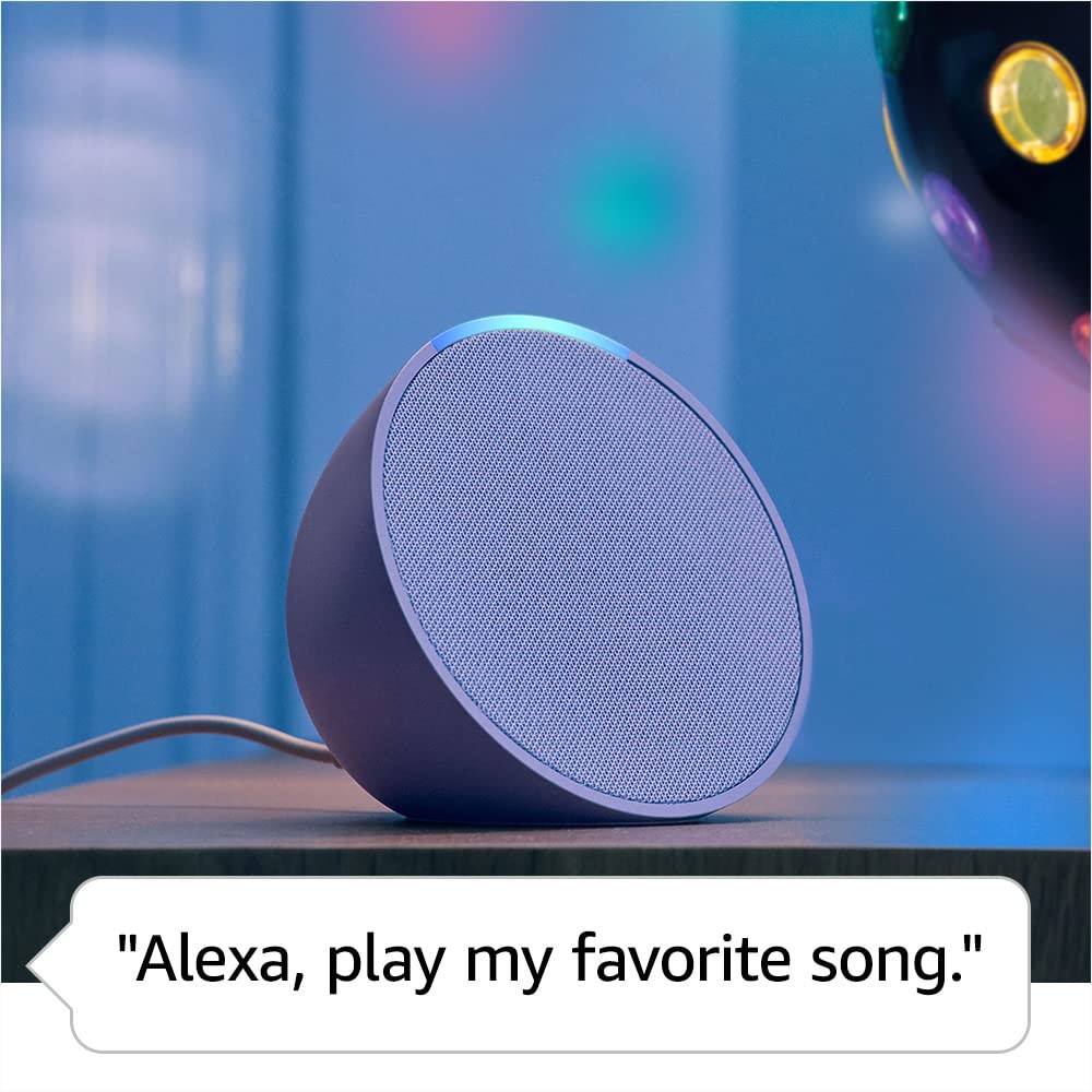 Amazon Echo Pop (newest model), Our smallest speaker, Charcoal