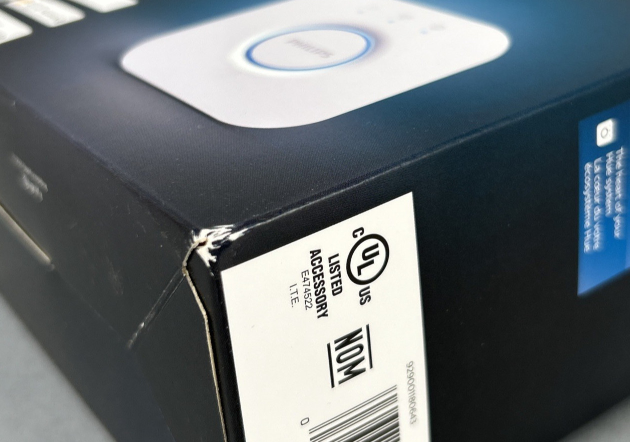 Philips Hue Bridge 458471 – Wireless Lighting System Central Control Unit – BNIB