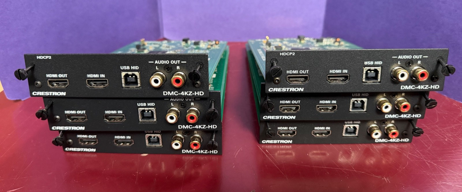 Lot of 6 Crestron DMC-4KZ-HD HDMI 4K60 4:4:4 HDR Input Card for DM Switchers