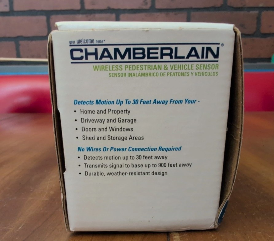Chamberlain Wireless Pedestrian & Vehicle Sensor PIR2300R Open Box