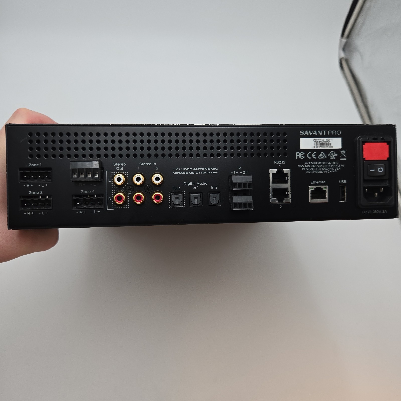 TESTED Savant Pro Audio 4 SMA-5000 Whole Home Audio Controller Processor ⭐