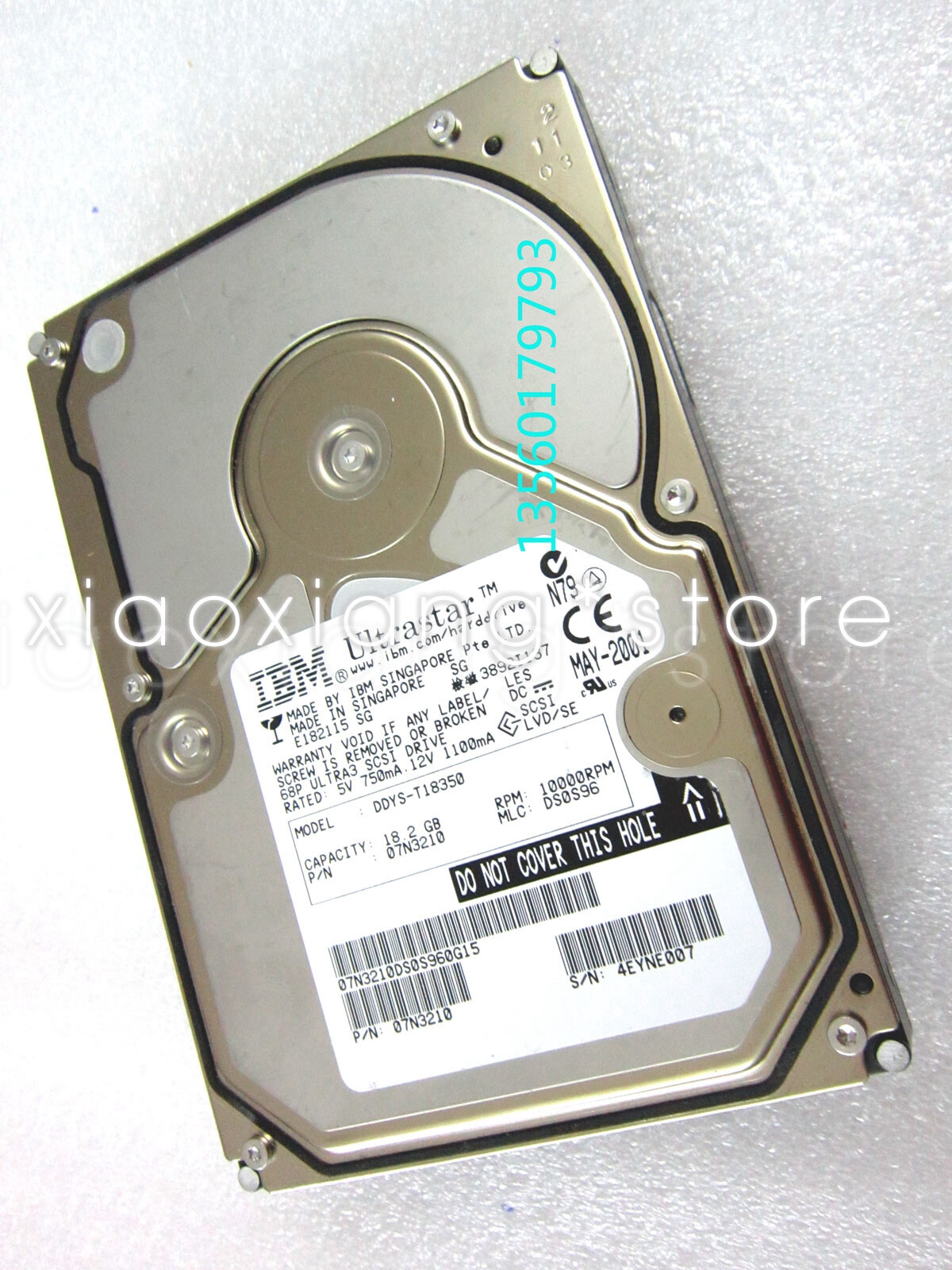 IBM 07N3210 DDYS-T18350 Server Hard Disk 18GB 68-pin SCSI 10K 68PIN