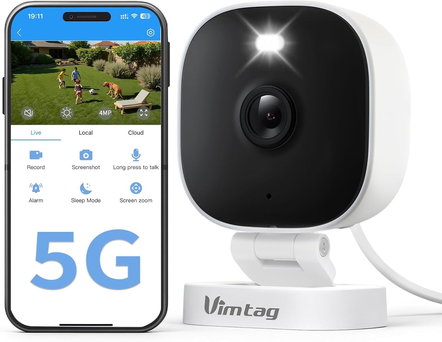 Smart Outdoor Security Camera with Motion Detection & Two-Way Communication