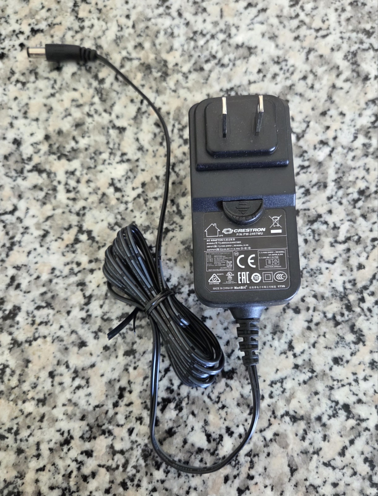 Original Crestron NBS24J240075D5 Power Supply PW-2407WU 24V 0.75A
