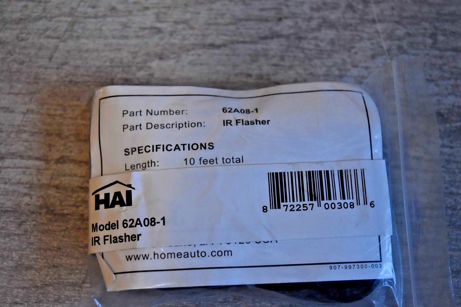 2pcs HAI 62A08-1 IR Flasher, 10 feet Cable 2
