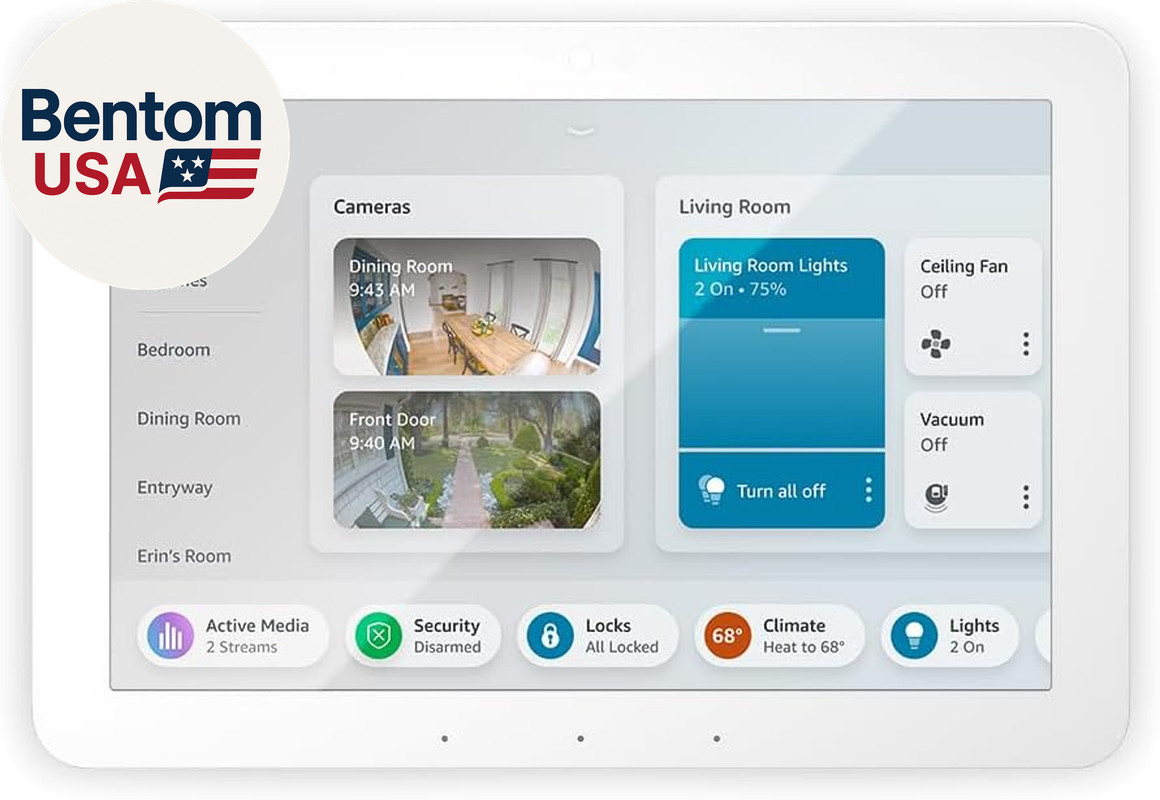 Echo Hub, 8” Smart Home Control Panel, Designed for Alexa+, Compatible with Thou