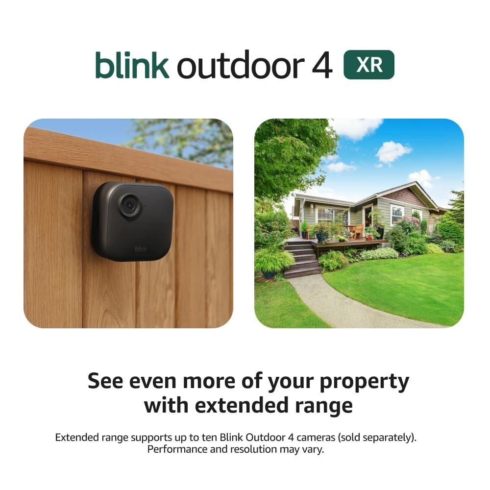 Blink Outdoor 4 XR Smart Security 2 Camera System – Up to 400 Feet Range SEALED