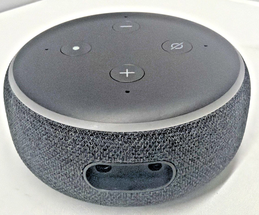 Amazon Echo Dot (3rd Generation) Smart Speaker with Alexa – Charcoal/Black