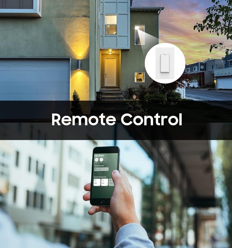 Ampai HomeKit Smart Switch Connects via NFC Tap, Easy Setup, 2.4G WiFi