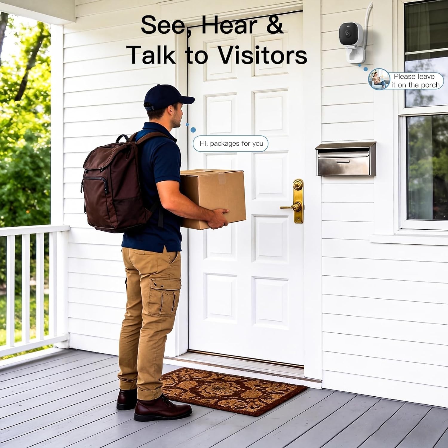Smart Dual-Band 2.5K Security Camera with Instant Motion Alerts & Night Vision
