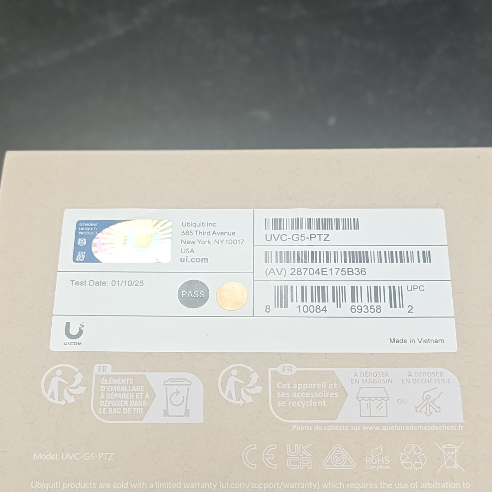 ubiquiti uvc-g5-ptz