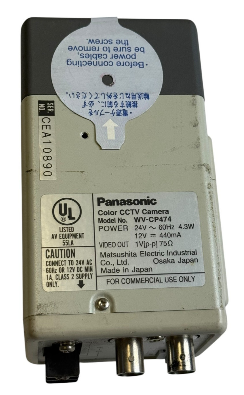 Panasonic WV-CP474 Color CCTV Security Camera Analog BNC Japan