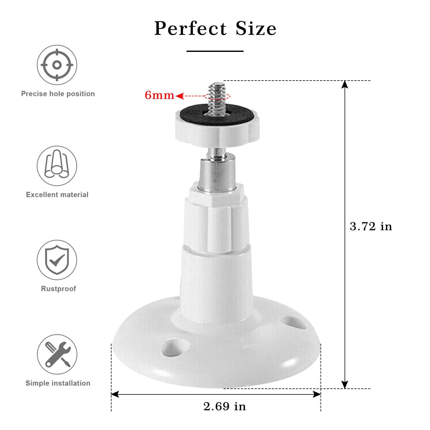 4 Pack Adjustable Security Wall Mount for Arlo or Pro Camera Indoor Outdoor Cam