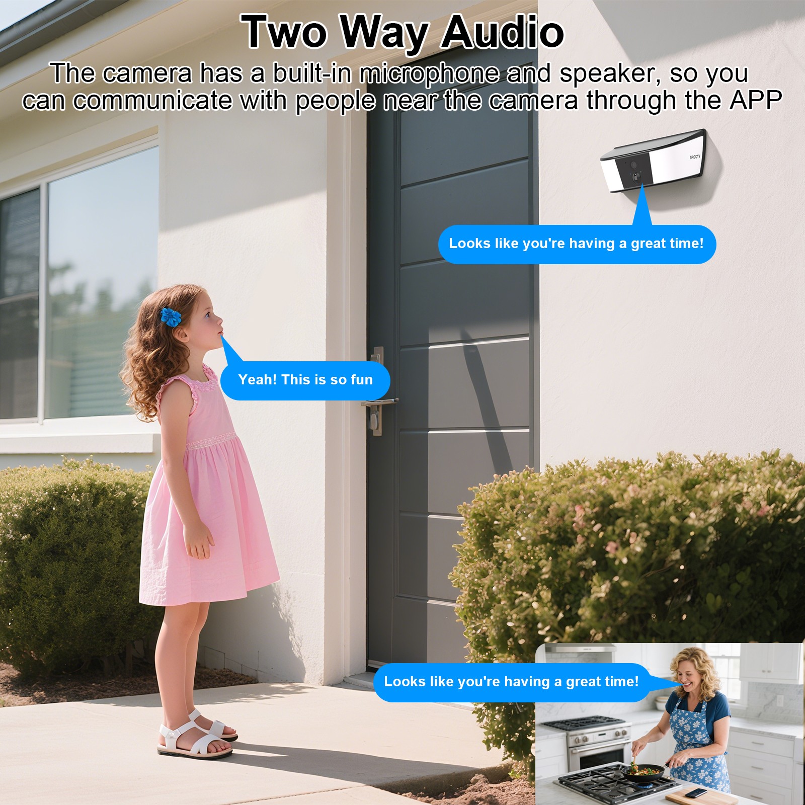 4MP WiFi Wall Light Solar Security Camera Outdoor Wireless Audio Camera IR Night