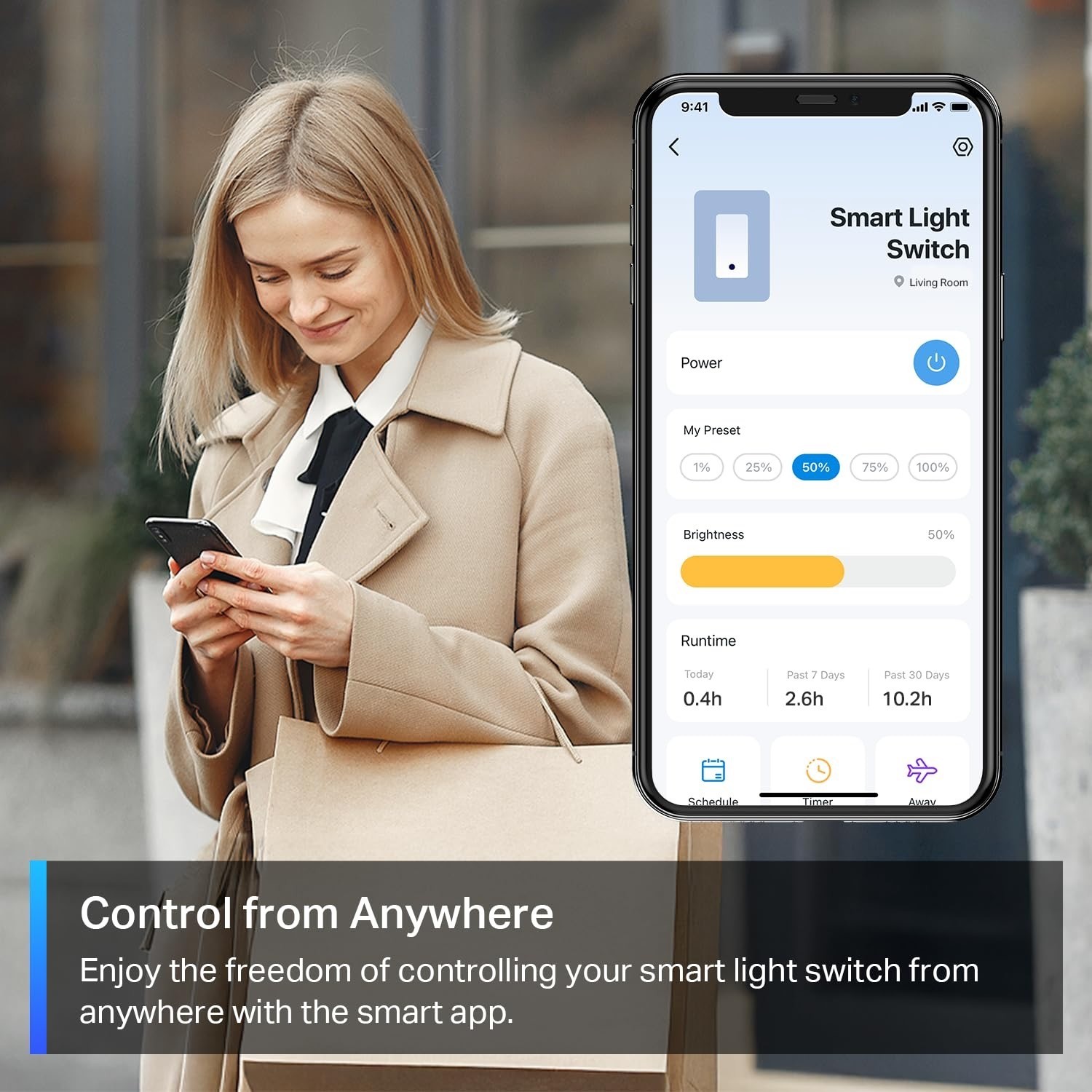 NIB TP-Link Tapo Matter Smart Dimmer Switch Voice Control w/Siri Tapo S500D