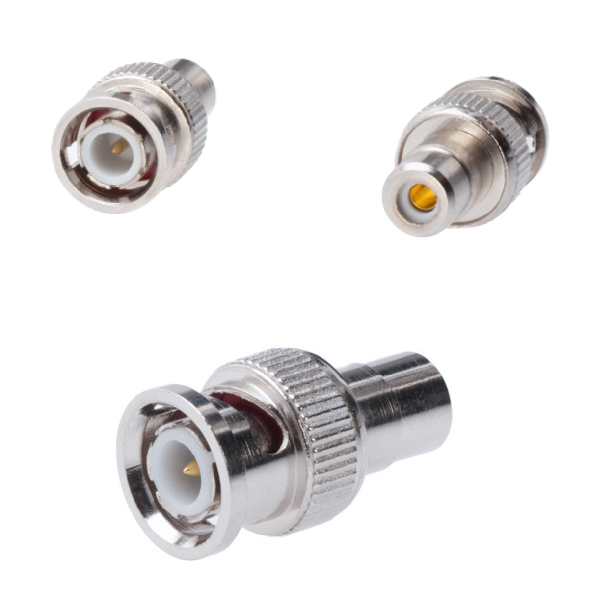 BNC Male Plug to RCA Female Jack Coax Cable Adapter Connector Coupler CCTV Video