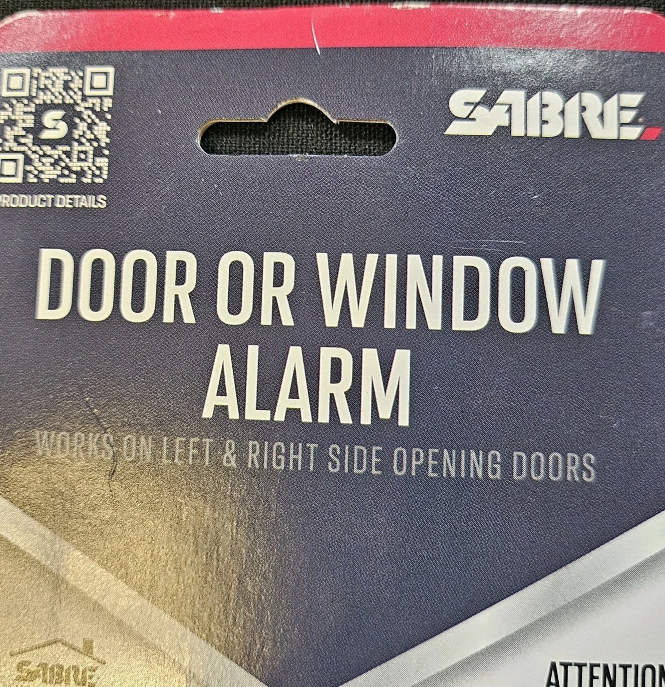 SABRE Door or Window Alarm – 120dB Siren, Easy Install, Battery Included, Home S
