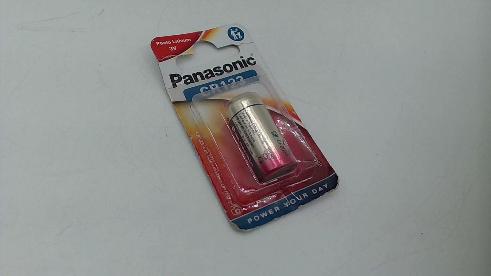 Panasonic CR123A 3V Lithium Battery For Alarm Laser Flashlight Camera NEW