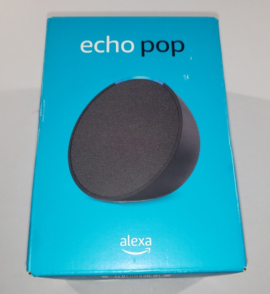 Amazon Echo Pop C2H4R9 1st Gen Alexa Smart Speaker Charcoal Tested Working