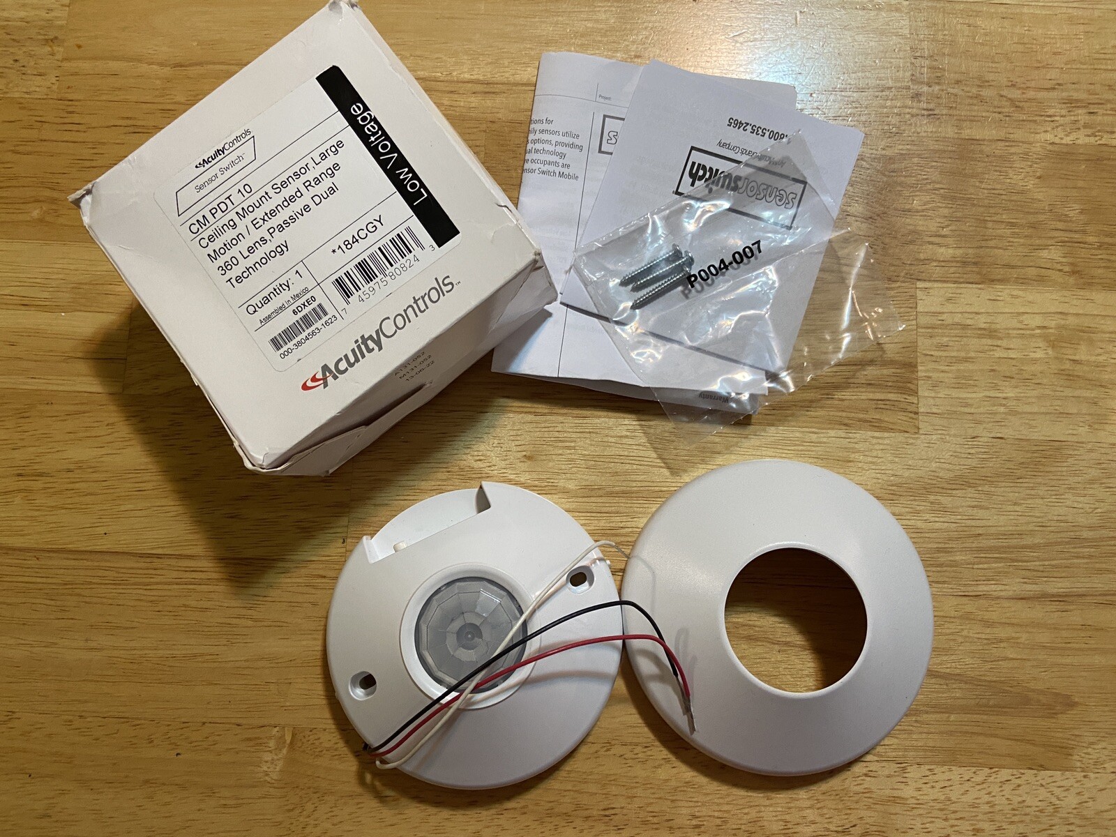 Acuity SensorSwitch CM PDT 10 Ceiling Mount 360° Occupancy Motion Sensor 184CGY