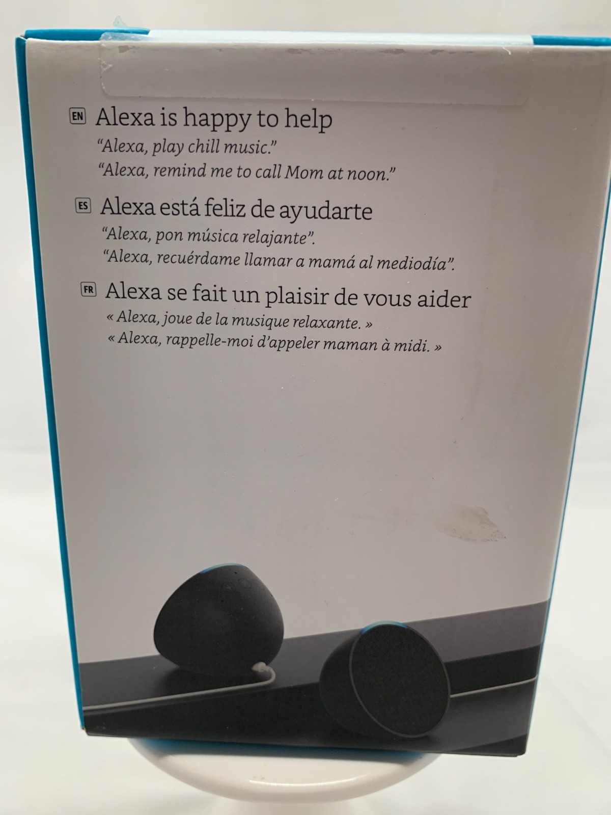 Echo Pop Smart Speaker With Alexa Voice Control Compact Design Black