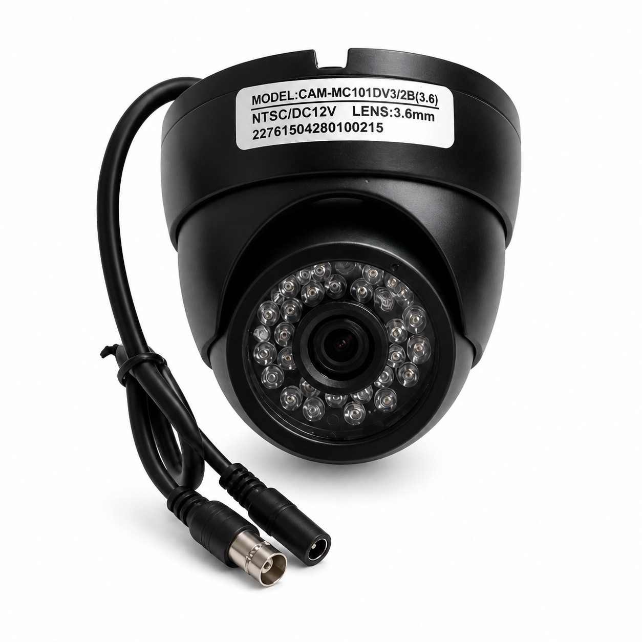 720P IR Dome Security Camera 24 LED Night Vision 3.6mm CCTV Indoor Outdoor 12V