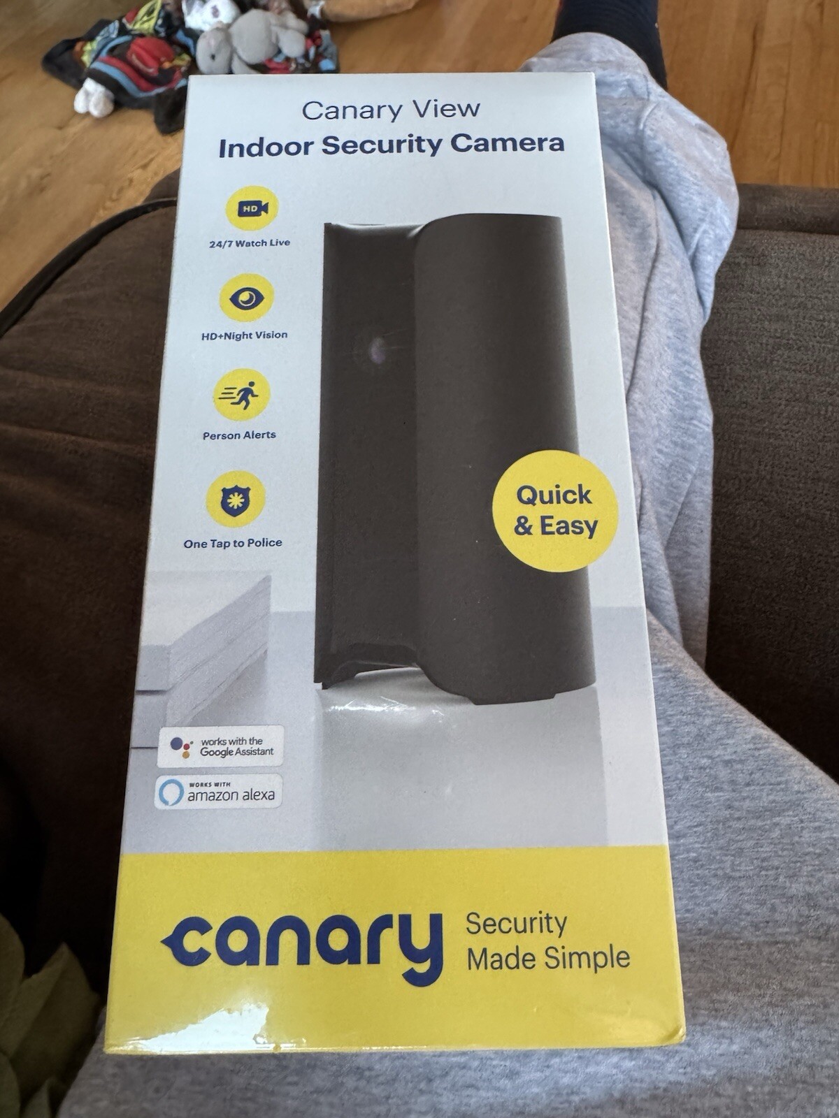 Canary Home Security Camera CAN400USBK Smart Indoor Black Factory Sealed
