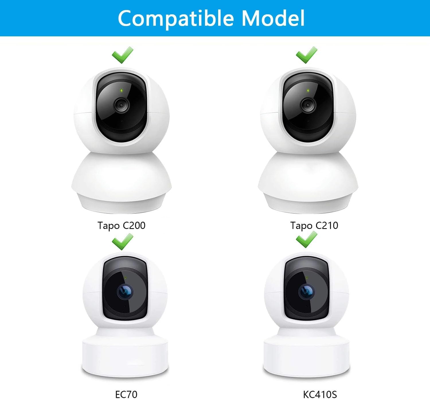 Wall Mount Compatible with TP-Link Tapo C210/ C200 and 2 Pack wall mounts