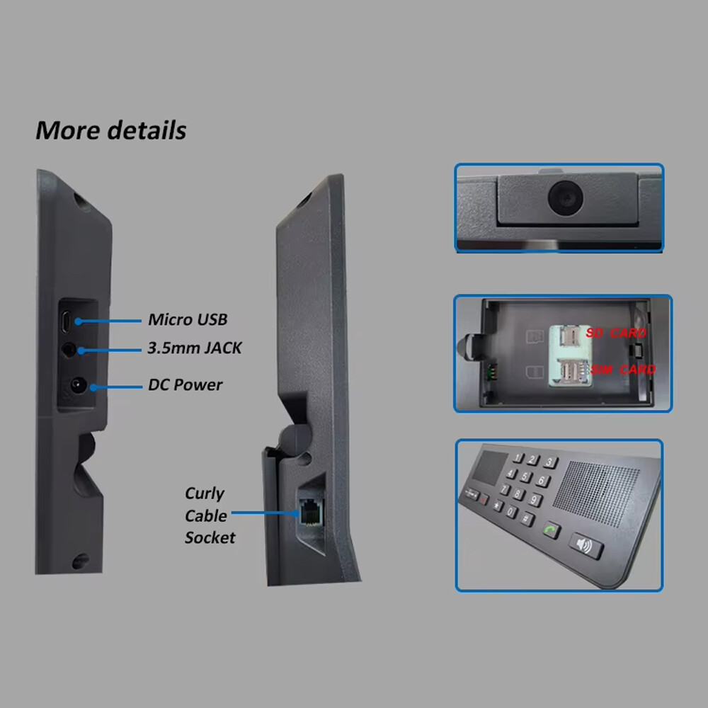 4GLTE GSM SIM Card Smart Video Desktop Wireless Phone Terminal Landline AndroGn