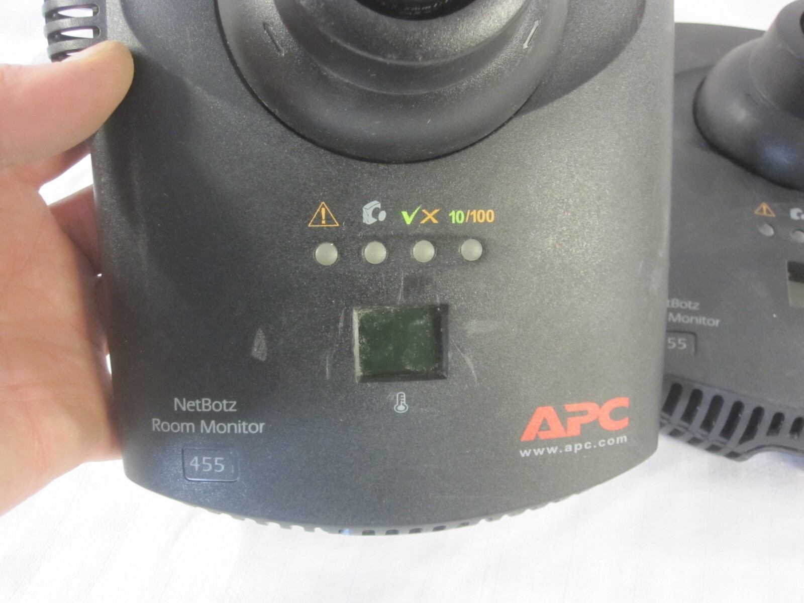Lot of 2 APC NetBotz 455 Room Monitoring Camera System NBWL0455
